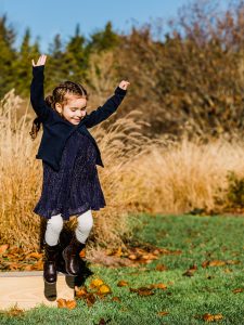 jumping for joy