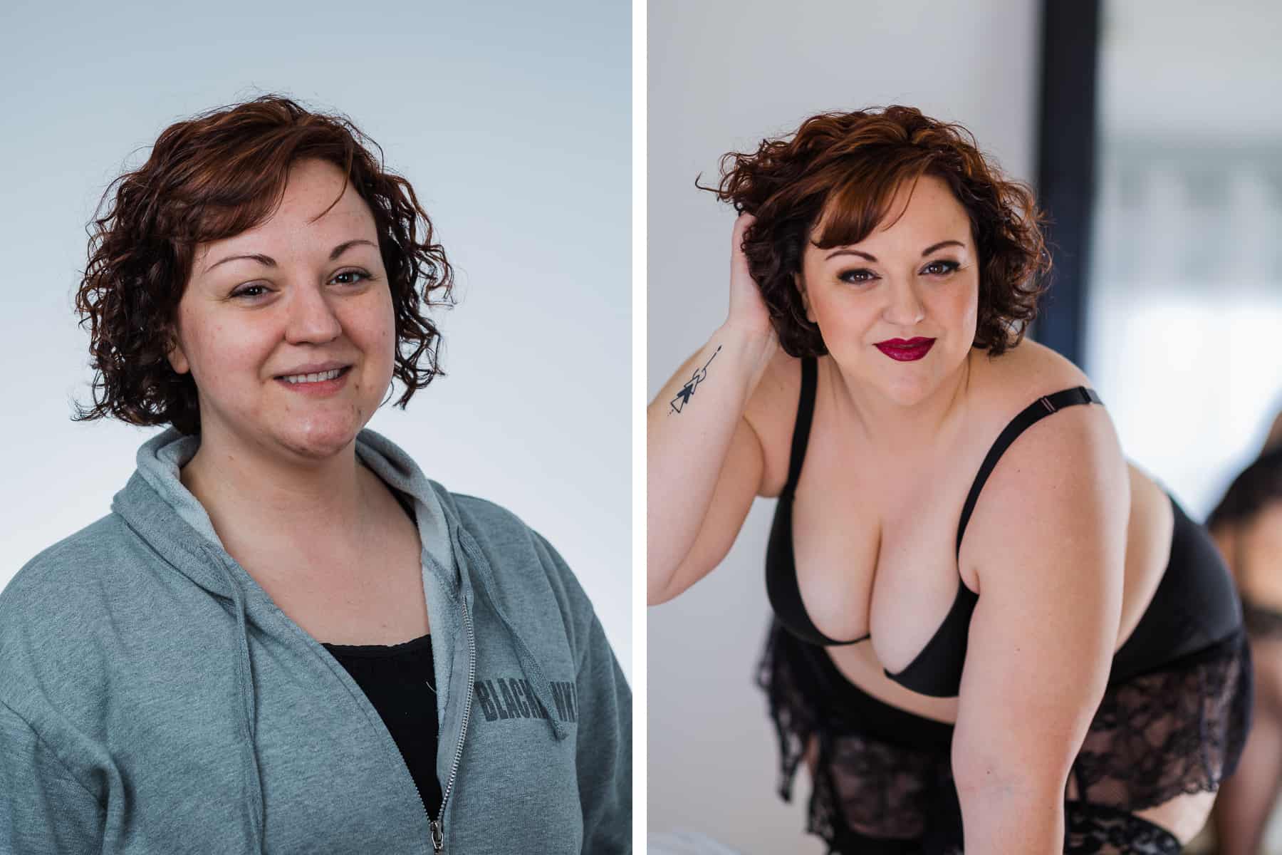 Boudoir Before-After Photo