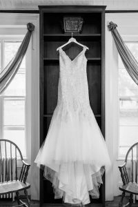 Beaded bodice wedding dress